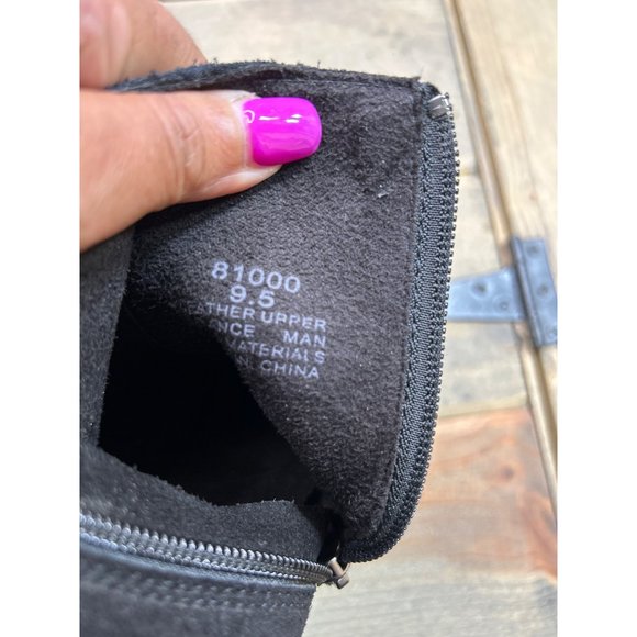 US9.5 NEW Minnetonka Womens Open Toe Bootie Boots Western Suede Black - Picture 8 of 8